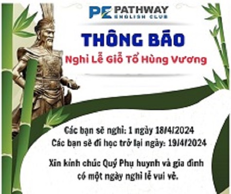Thông báo nghỉ giỗ tổ Hùng Vương 2024