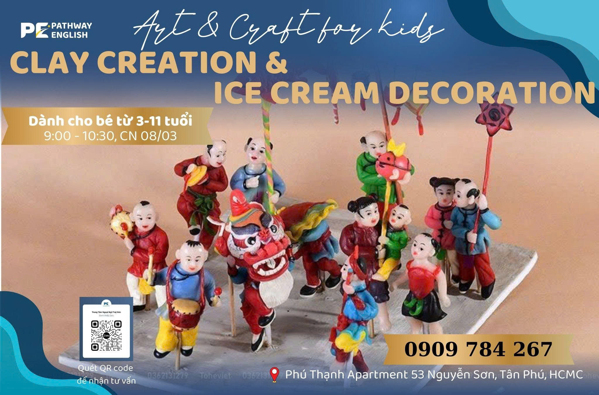 WORKSHOP TẠO HÌNH TÒ HE BẰNG ĐẤT SÉT KHÔ